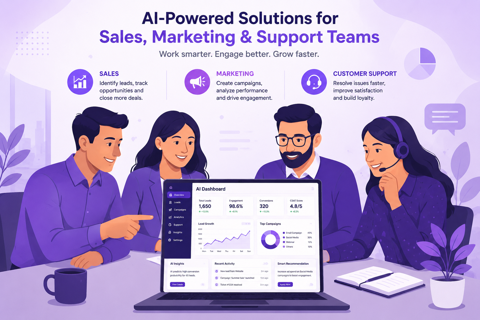 AI for business professionals illustration